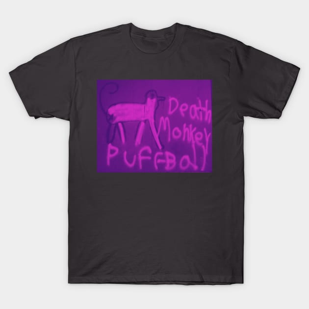 Death Monkey Puffball Purple T-Shirt by Death Monkey Puffball